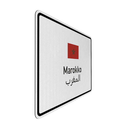 Marokko Streetsign