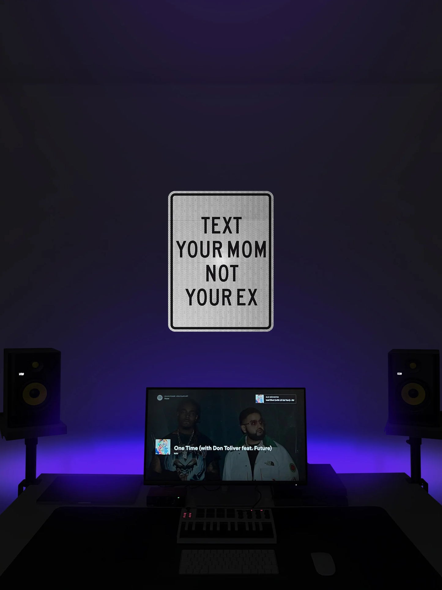 Mom over Ex Streetsign