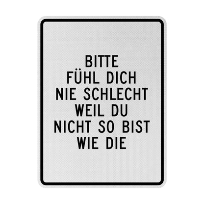 Nicht wie die Streetsign