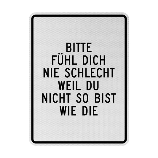 Nicht wie die Streetsign