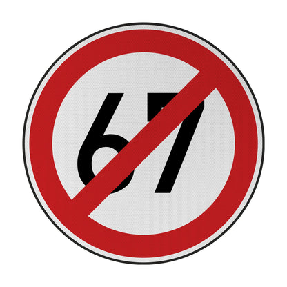 Speed ​​limit 1966 (Halle) Streetsign