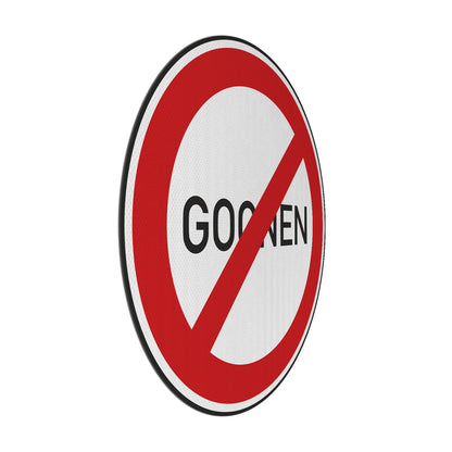 No Goonen Streetsign
