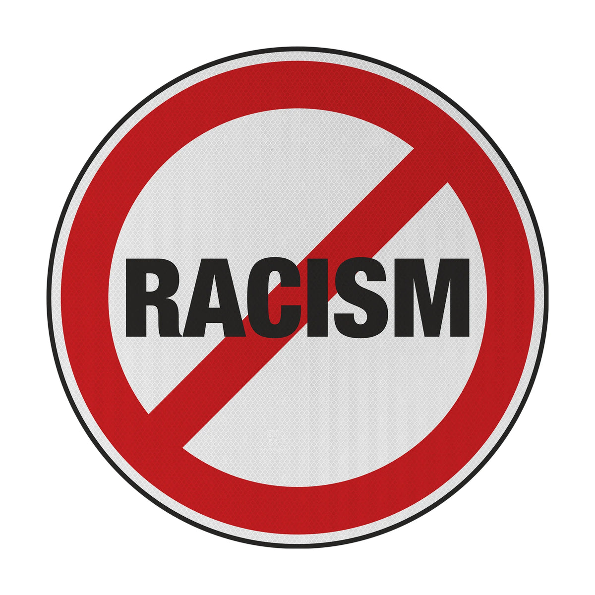 No racism Streetsign