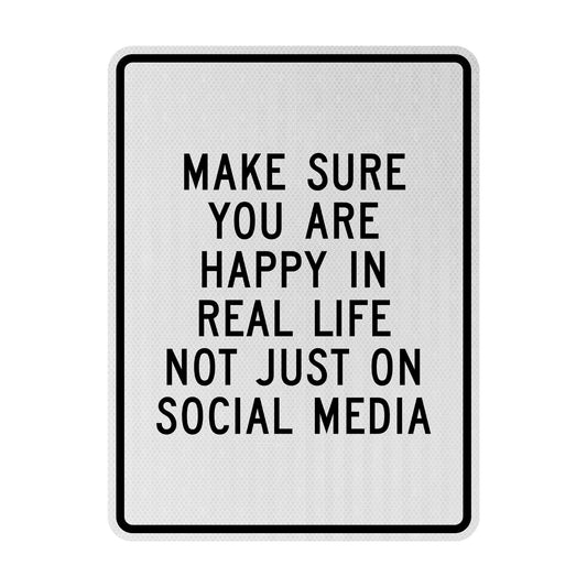 Not just on social media Streetsign
