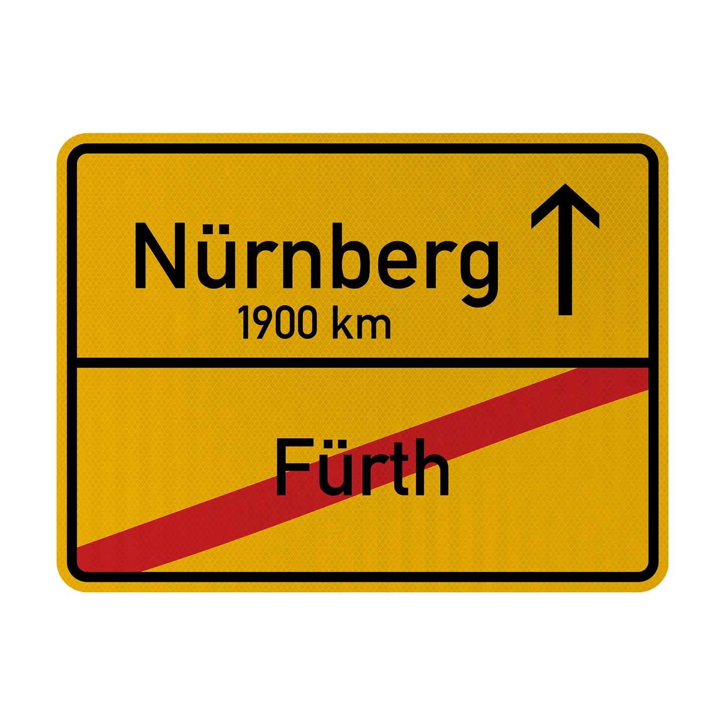 Fürth X/ Nürnberg Streetsign