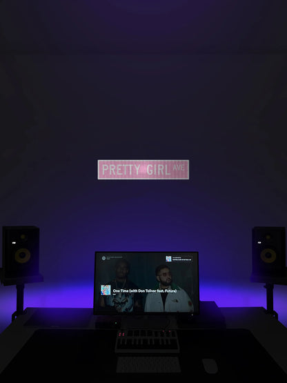 Pretty girl ave Streetsign