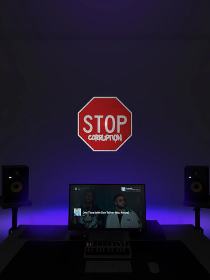 STOP corrupton Streetsign