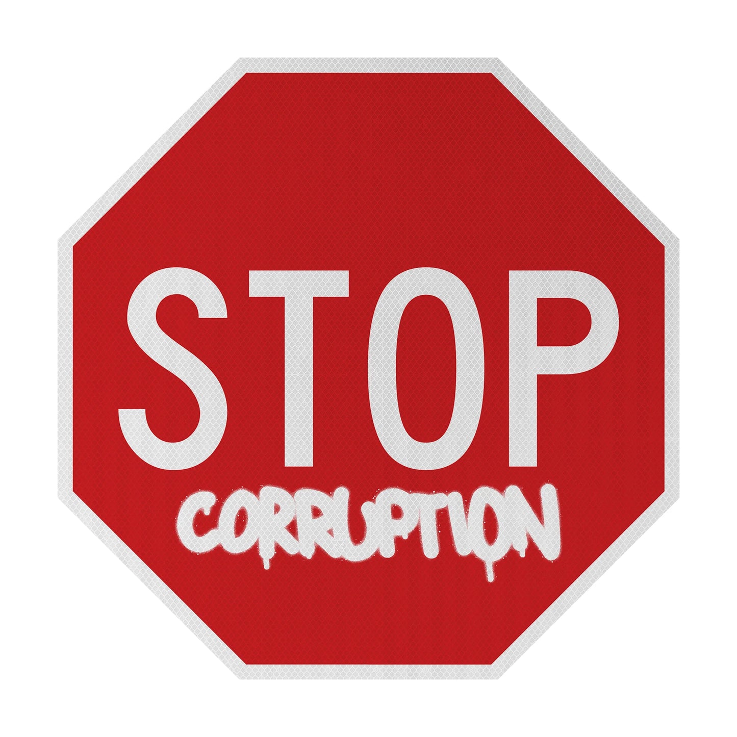 STOP corrupton Streetsign