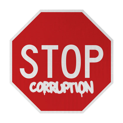 STOP corrupton Streetsign