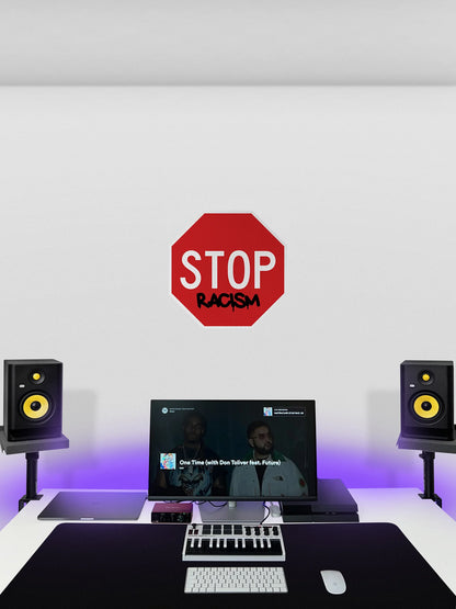 STOP racism Streetsign