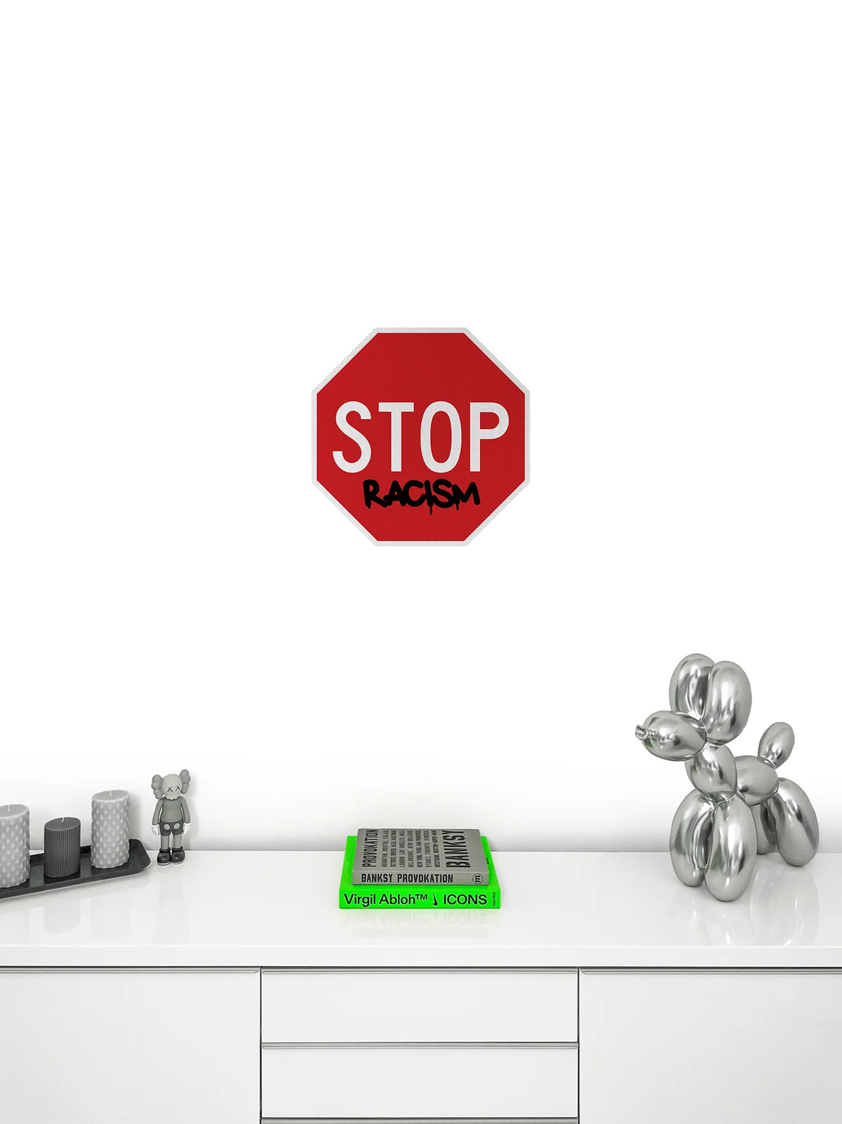 STOP racism Streetsign