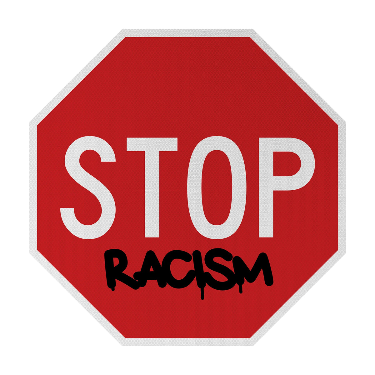 STOP racism Streetsign