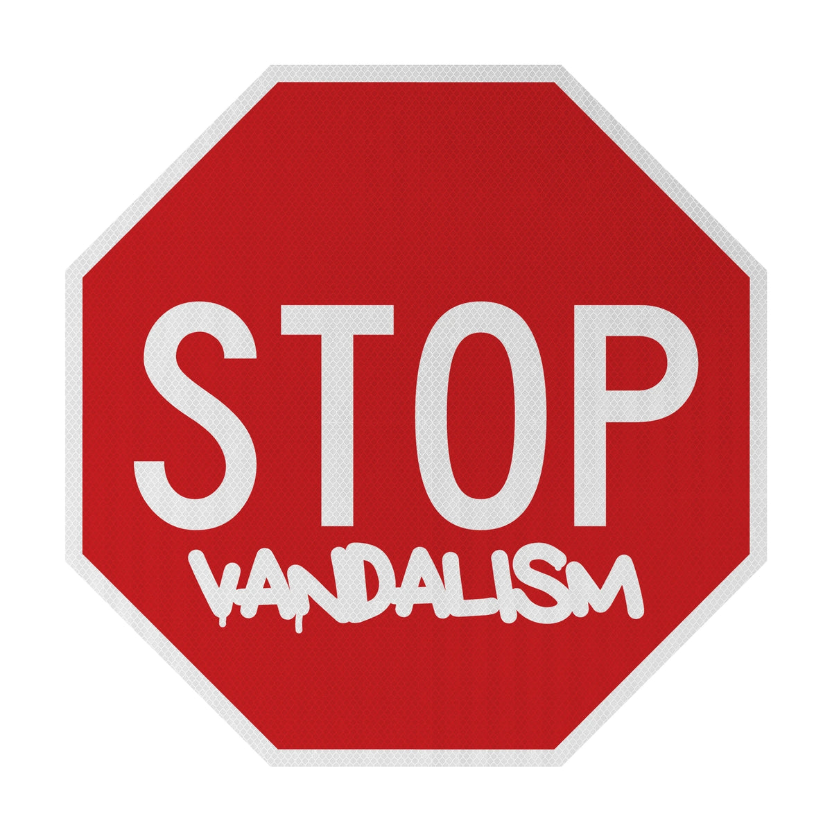 STOP Vandalism Streetsign