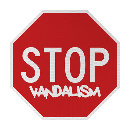 STOP Vandalism Streetsign