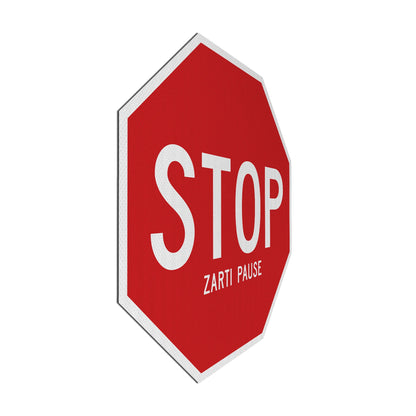 STOP Zarti Pause Streetsign