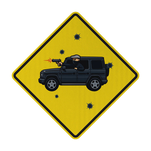 Schüsse Streetsign