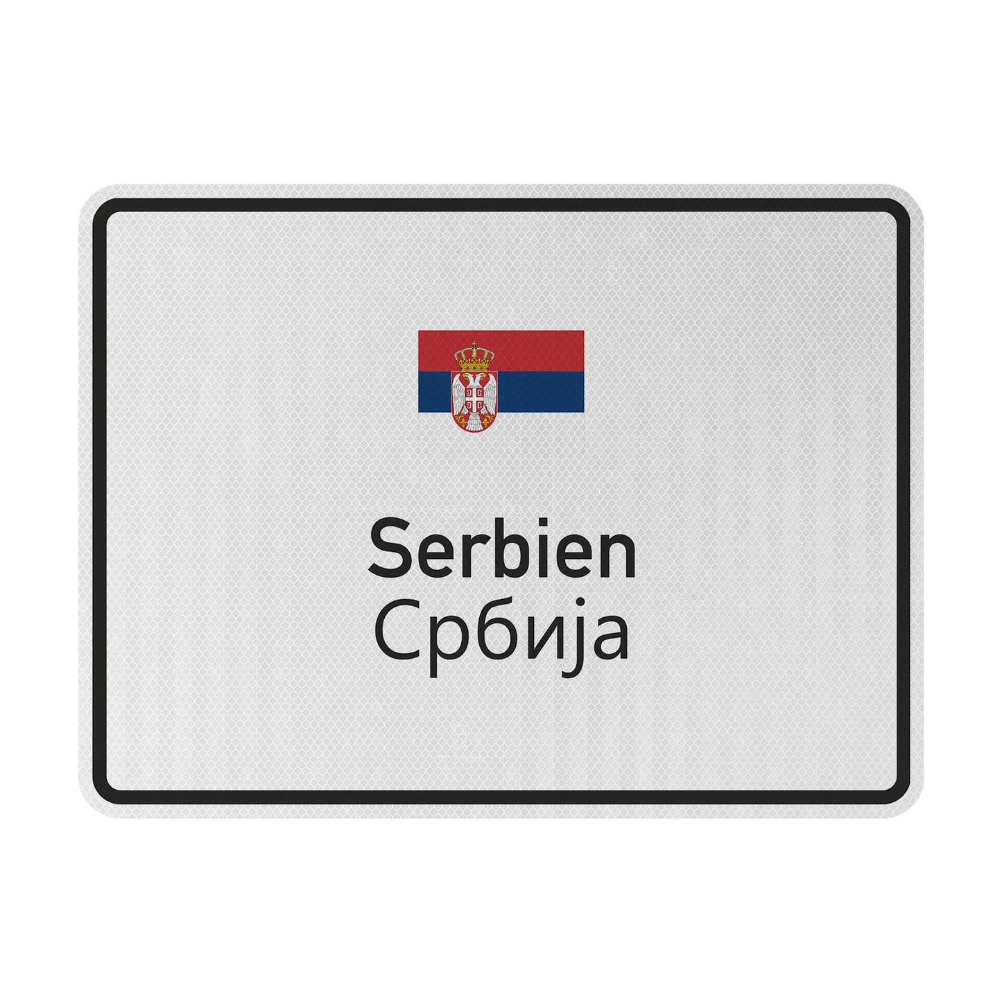 Serbien Streetsign