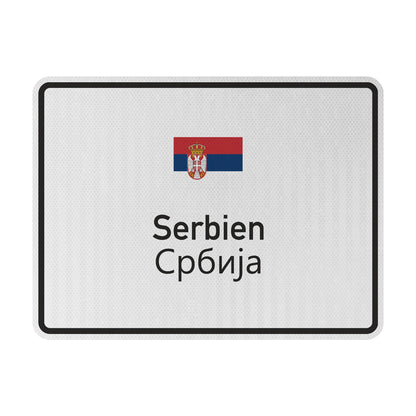 Serbien Streetsign
