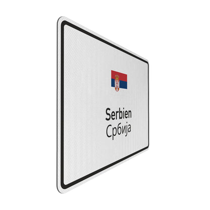 Serbien Streetsign