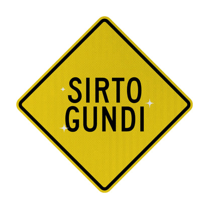 Sirto gundi Streetsign