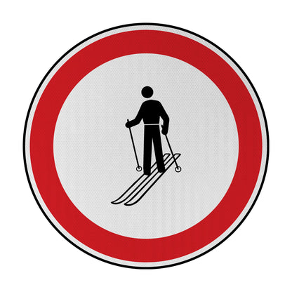 Ski (dynamisch) Streetsign