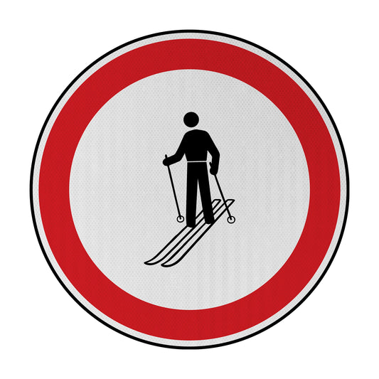 Ski (dynamisch) Streetsign