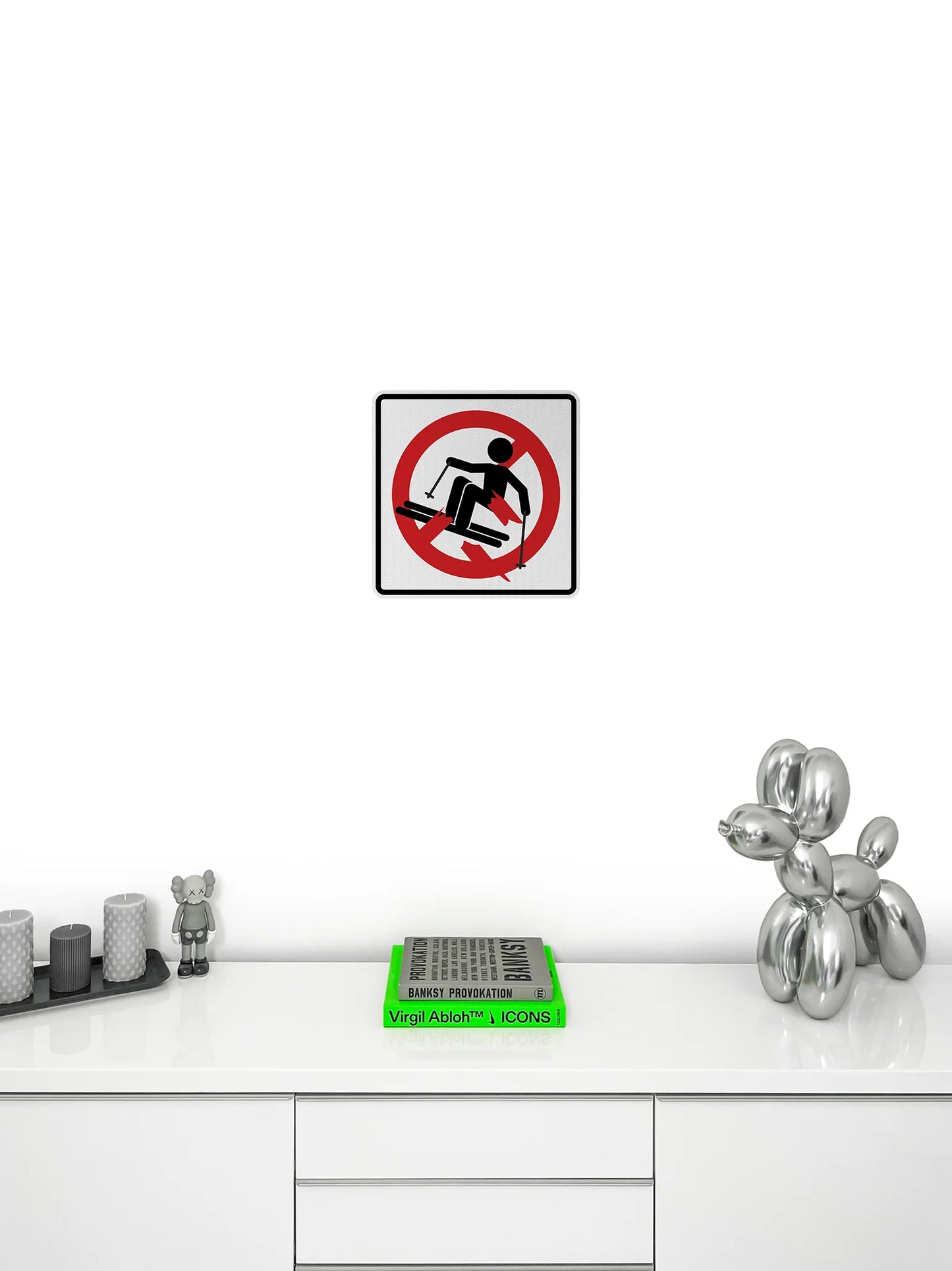 Skier Break-out Streetsign