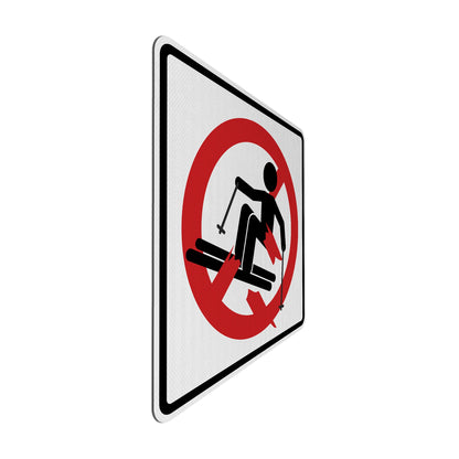 Skier Break-out Streetsign