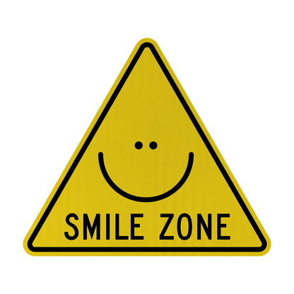 Smile Zone Streetsign