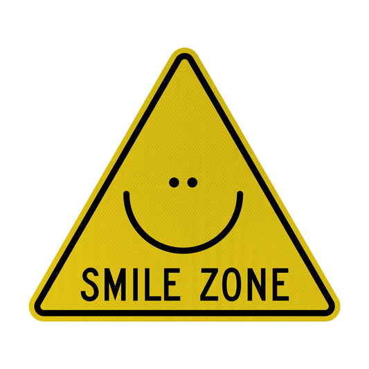 Smile Zone Streetsign