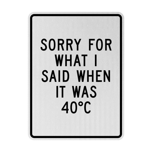 40c Streetsign