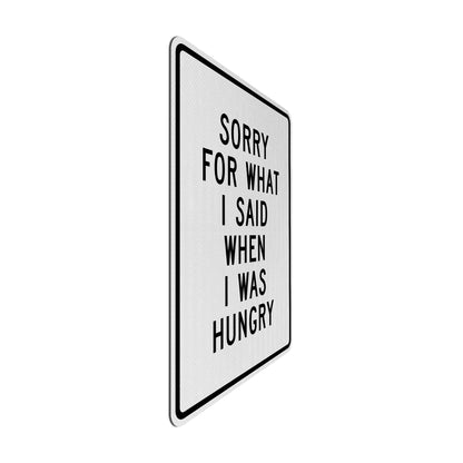 Hungry Streetsign