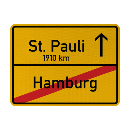 Hamburg X/ St. Pauli Streetsign