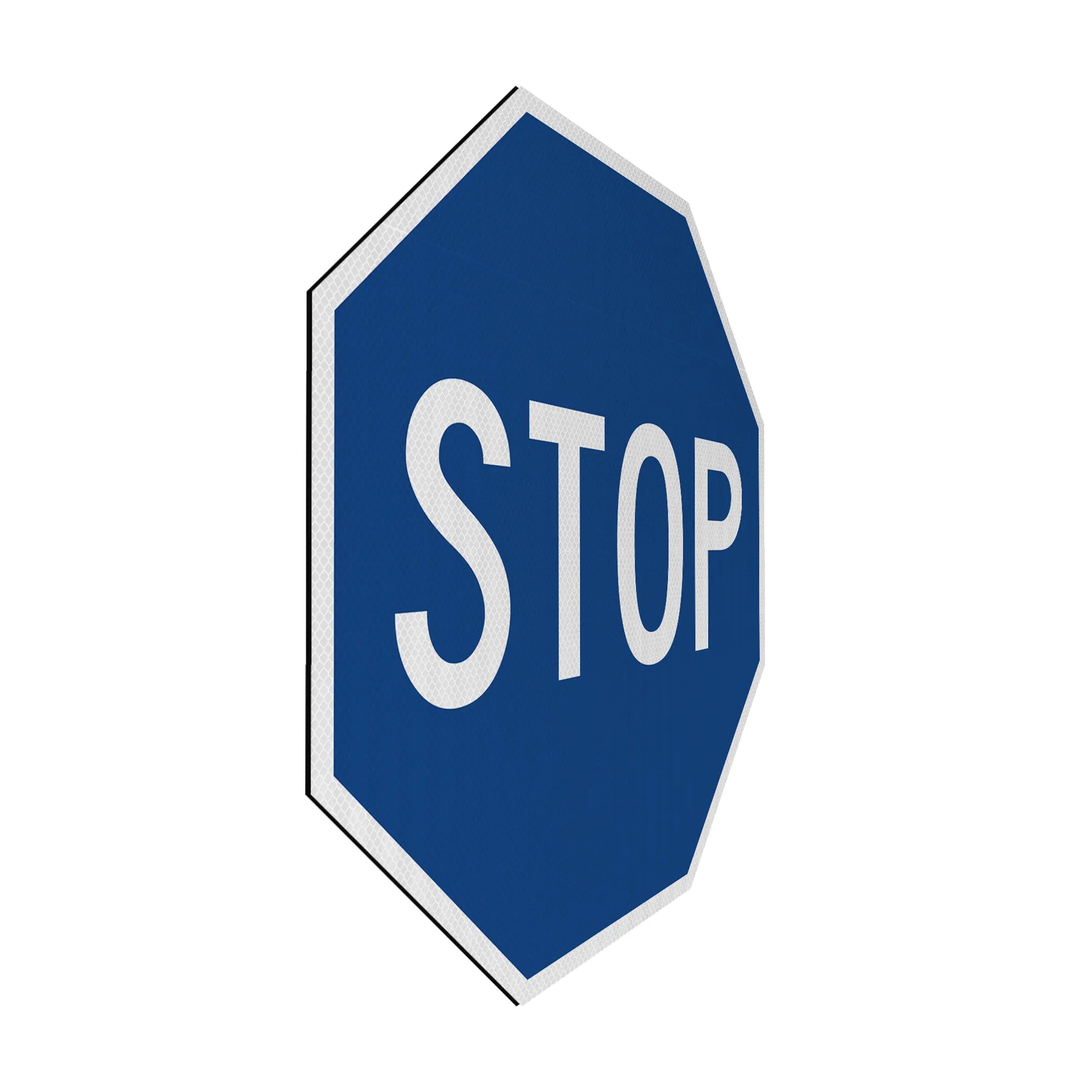 Blue Stopsign – Signed