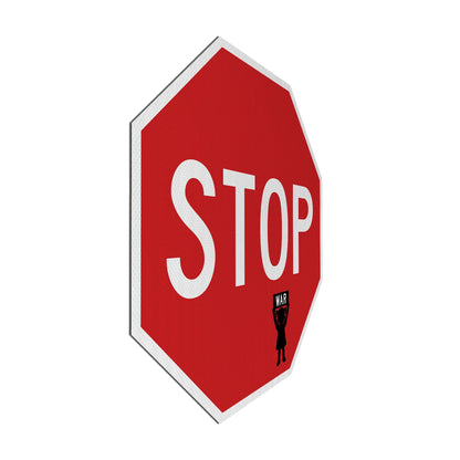 STOP war (girl) Streetsign