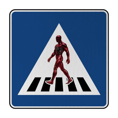 Sidewalk Albanien Streetsign