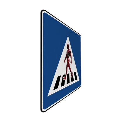 Sidewalk Albanien Streetsign