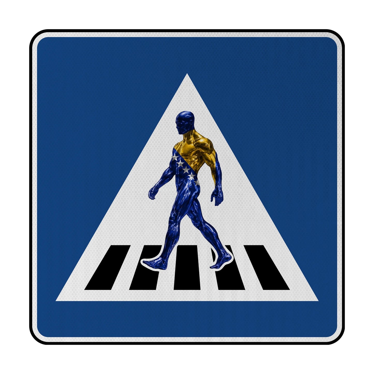 Sidewalk Bosnien Streetsign