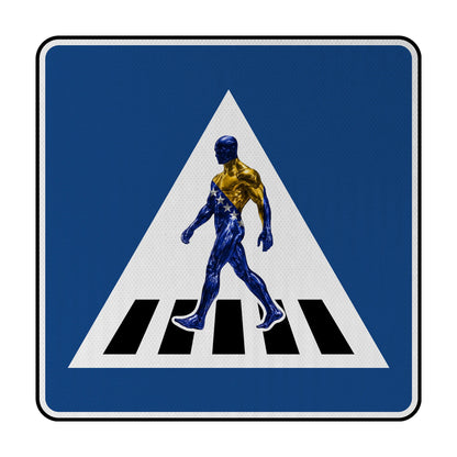 Sidewalk Bosnien Streetsign