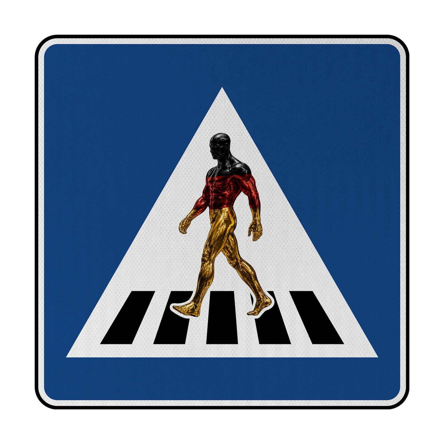 Sidewalk Deutschland Streetsign