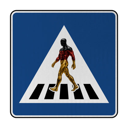 Sidewalk Deutschland Streetsign
