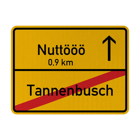Tannenbusch/Nuttööö Streetsign