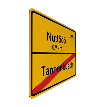 Tannenbusch/Nuttööö Streetsign