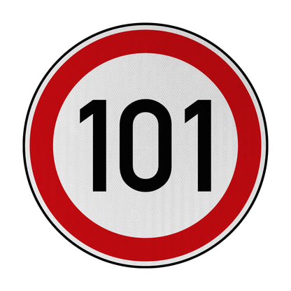 Speed Limit 101 Sign Speed Limit 101 Street Sign – Signed