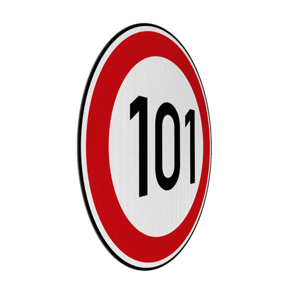 Speed Limit 101 Sign Speed Limit 101 Street Sign – Signed