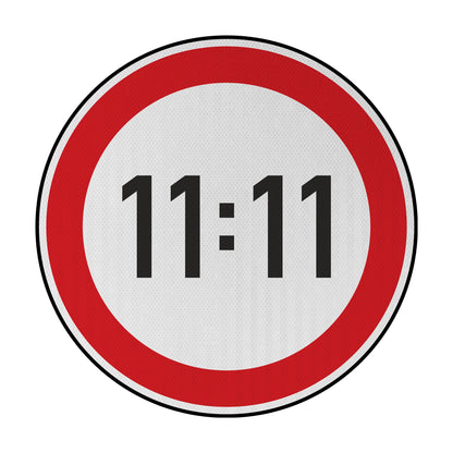 Tempolimit 11:11 Streetsign