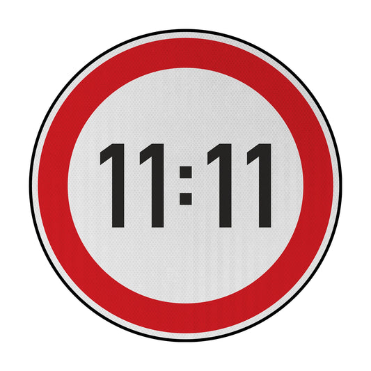 Tempolimit 11:11 Streetsign