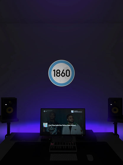 Speed ​​limit 1860 (lion) Streetsign