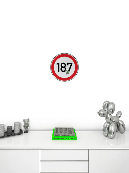 Tempolimit 187 Kroko (rot) Streetsign