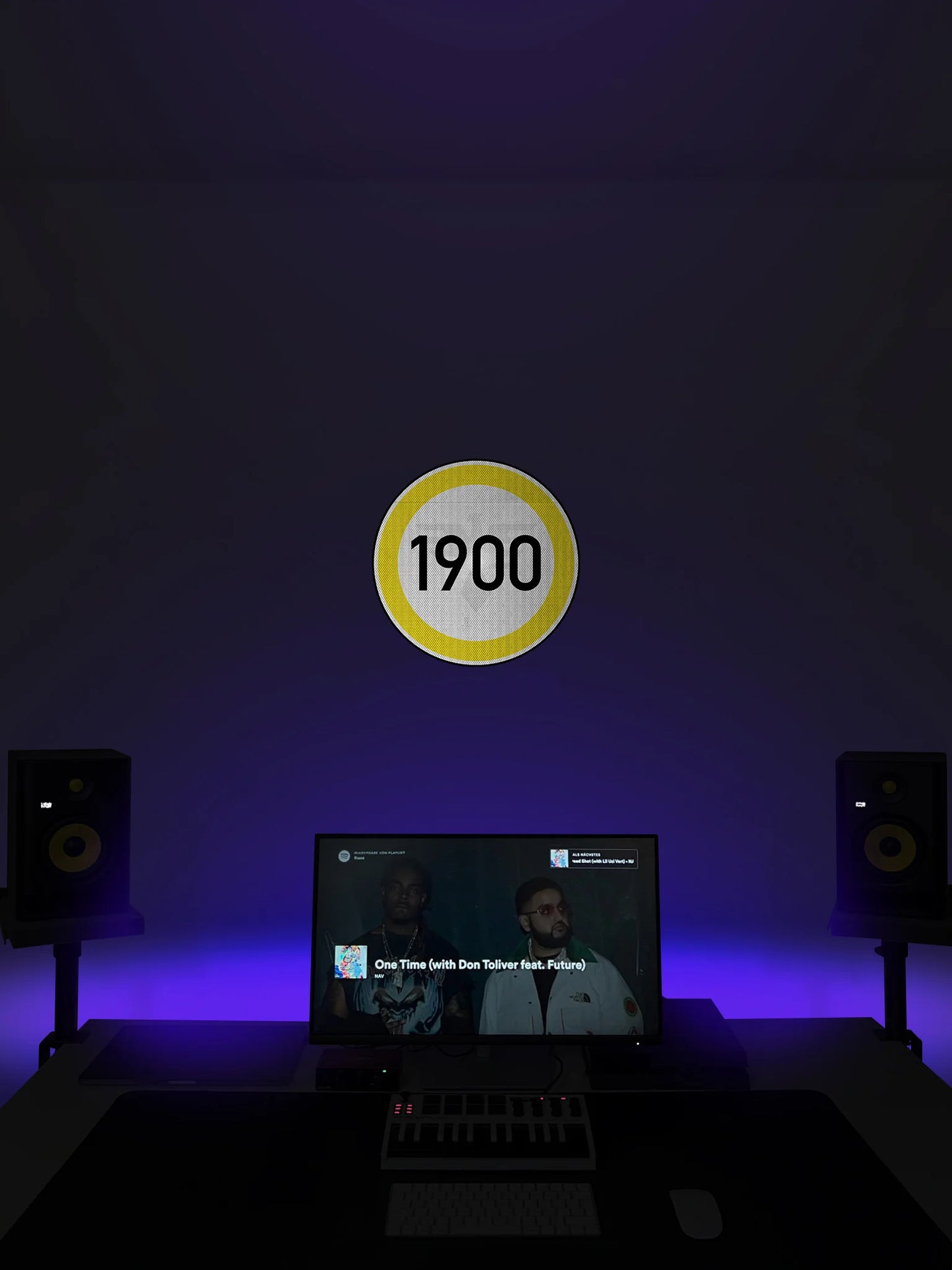 Speed ​​limit 1900 (Aachen) Streetsign